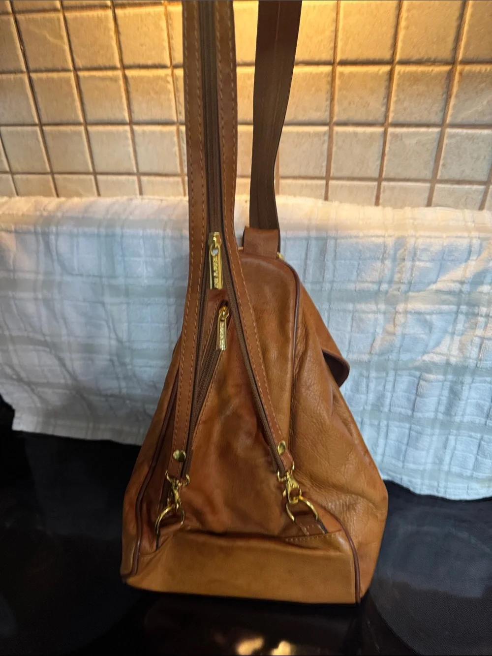 Valentino Di Jonny Vera Pelle Italian Leather Mini Backpack
